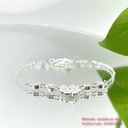 Lắc tay bạc cỏ 4 lá