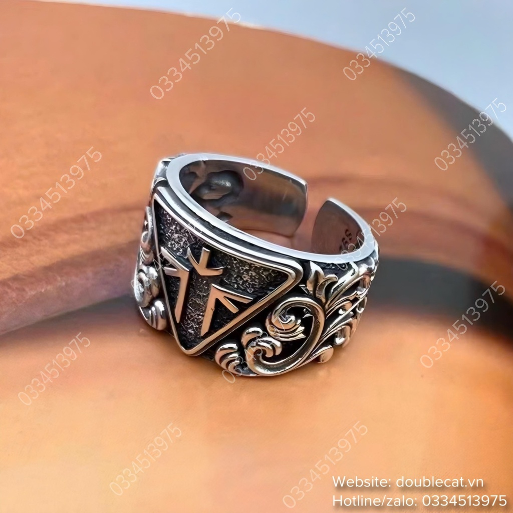 Nhẫn nam bản to, bạc 925