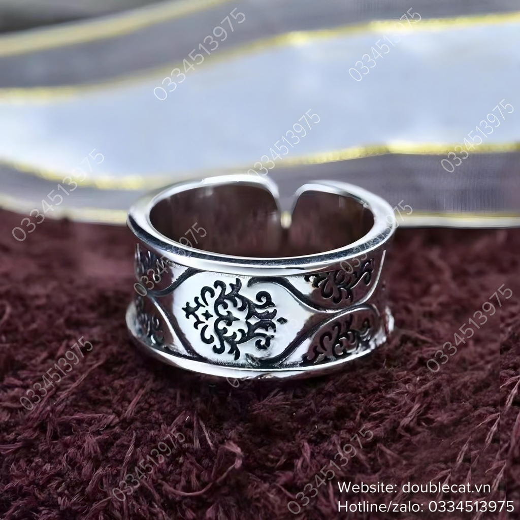 Nhẫn nam bản to, bạc 925