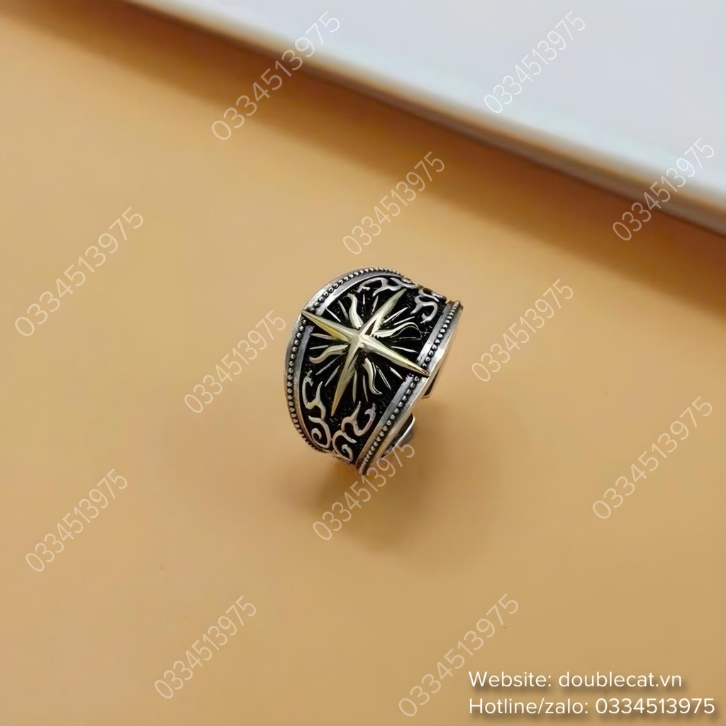 Nhẫn nam bản to, bạc 925