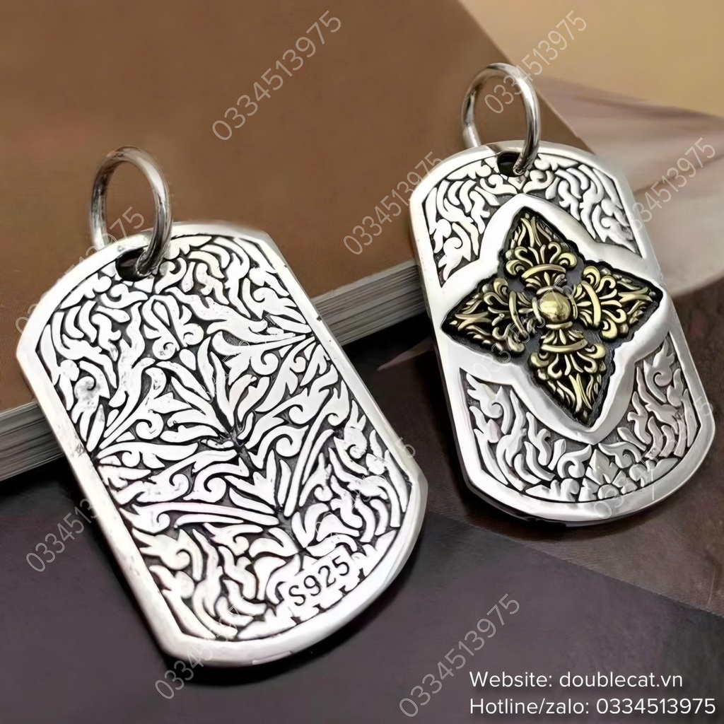 Mặt dây chuyền thẻ phong cách cá tính cho Nam