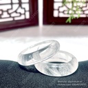 Nhẫn bản hẹ thạch anh trắng