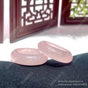 Nhẫn bản hẹ thạch anh hồng