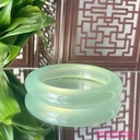Vòng bản ngọc tụ nham (Xiuyan Jade) thiên nhiên, chất trong và khởi quang