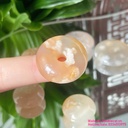Đồng điếu (khấu bình an) mã não hoa anh đào thiên nhiên, chất bóng mịn, hoàn hảo.