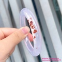 Vòng tử la chusa Chalcedony thiên nhiên