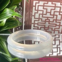 Vòng bản mã não khói nhạt thiên nhiên