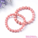 Vòng chuỗi đá Đào hoa (Rhodochrosite) thiên nhiên