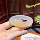 Vòng bản mã não bạch nguyệt quang điểm hoàng kim và chu sa duyên