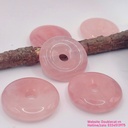 Đồng điếu (Khấu bình an) thạch anh hồng chất trong màu đẹp, Kt 30mm