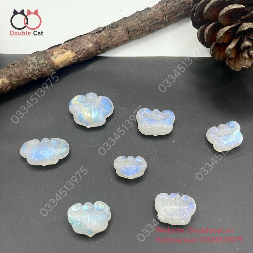 Khoá trường mệnh đá mặt trăng (moonstone)