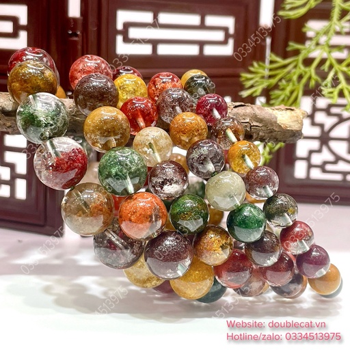 Vòng chuỗi ưu linh đa sắc, màu tươi chất đẹp