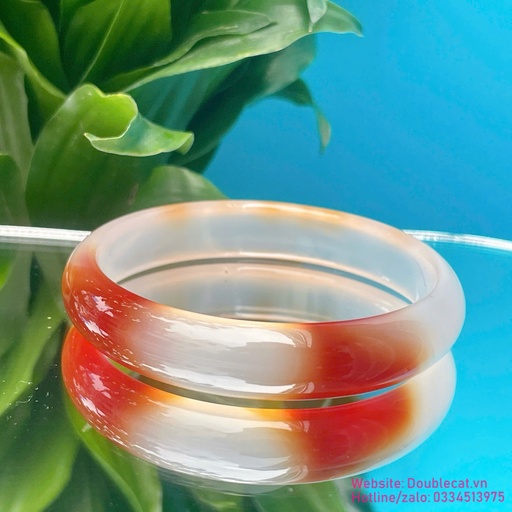 Vòng mã não màu cá Koi thiên nhiên xinh xắn