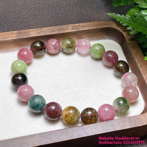 Vòng đá Tourmaline đa sắc