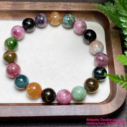 Vòng đá Tourmaline đa sắc tự nhiên