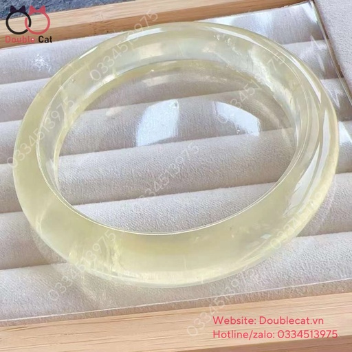Vòng bản hẹ thạch anh vàng chất trong, Ni 58,3mm, Bản 12,5mm