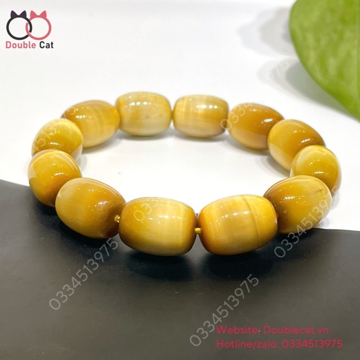 Vòng lu thống đá mắt hổ vàng