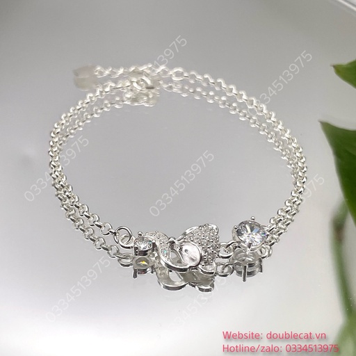 Lắc tay Hồ Ly bạc