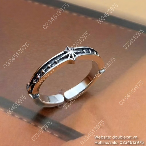 [NBPC-0005] Nhẫn nam phong cách bản nhỏ, bạc 925