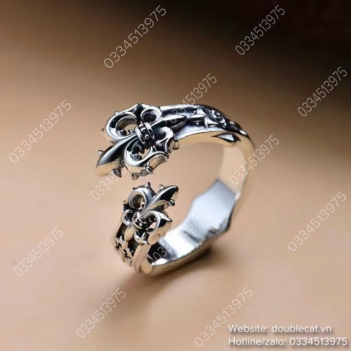 [NBPC-0007] Nhẫn nam phong cách chrome hearts, bạc 925